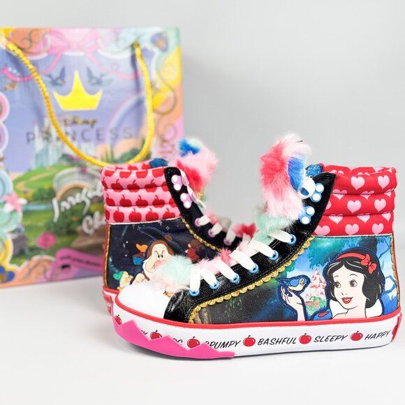 Irregular Choice Disney Princess Snow White Heigh Ho Sneakers Size 38 - Picture 1 of 8